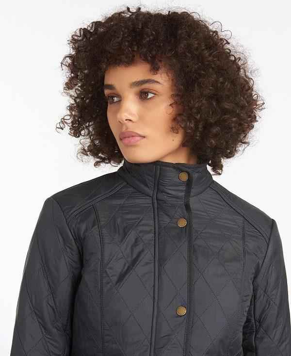 Barbour Cavalry Polarquilt Quilted Jacket Mørkeblå | BABO89311