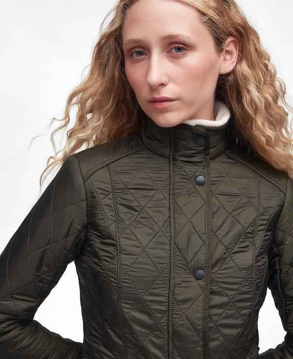 Barbour Cavalry Polarquilt Quilted Jacket Olivengrøn | BABO89316