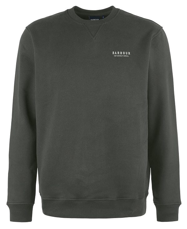 Barbour Charlton Crew Neck Sweatshirt Grøn | BABO88425