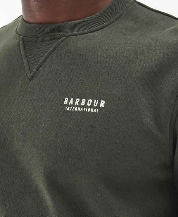 Barbour Charlton Crew Neck Sweatshirt Grøn | BABO88425