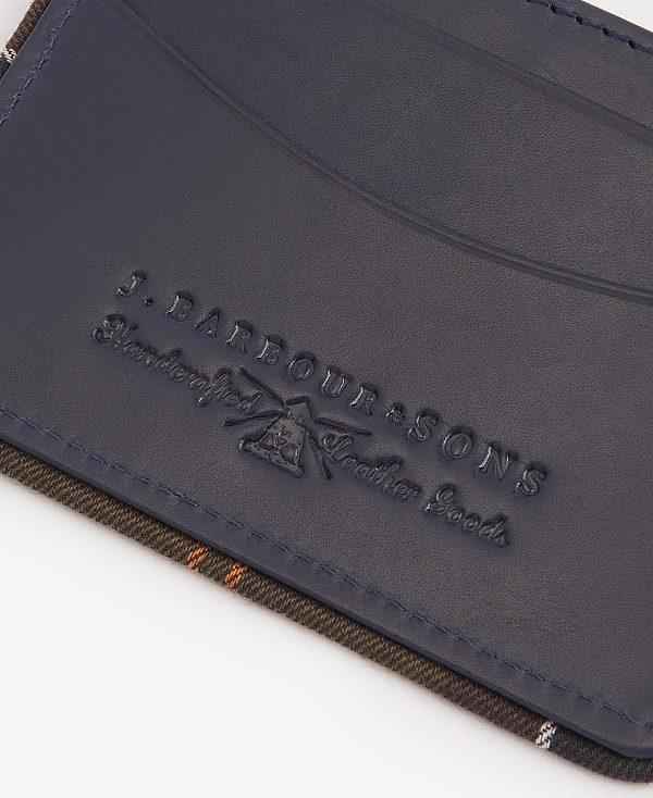 Barbour Chatton Leather Card Holder Mørkeblå | BABO89174