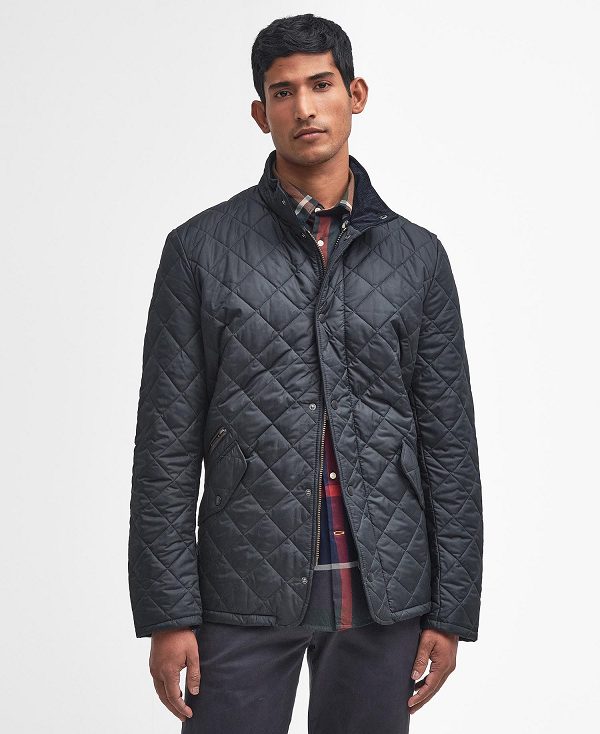 Barbour Chelsea Sportsquilt Jacket Mørkeblå | BABO87319