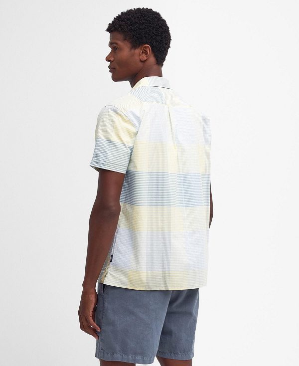 Barbour Chesil Regular Short-sleeved Shirt Citron | BABO87764