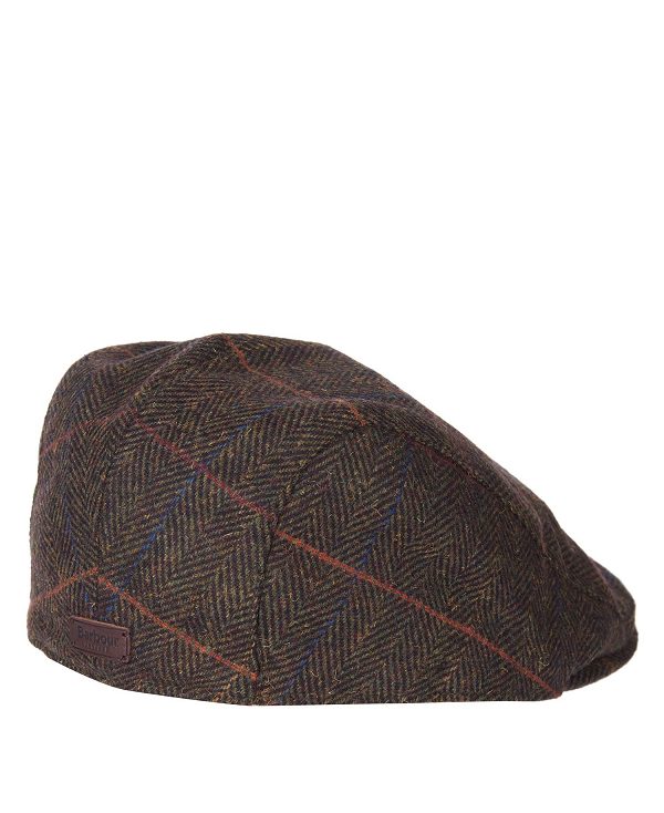 Barbour Cheviot Flat Cap Mørkegrøn | BABO89009