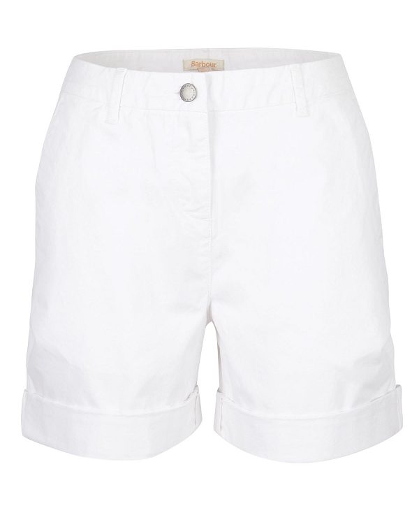 Barbour Chino Shorts Hvide | BABO89820