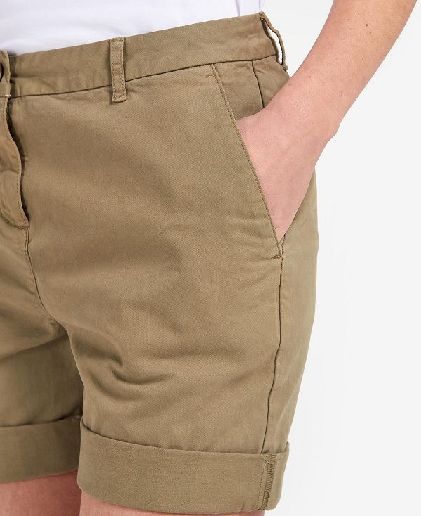 Barbour Chino Shorts Khaki | BABO89828