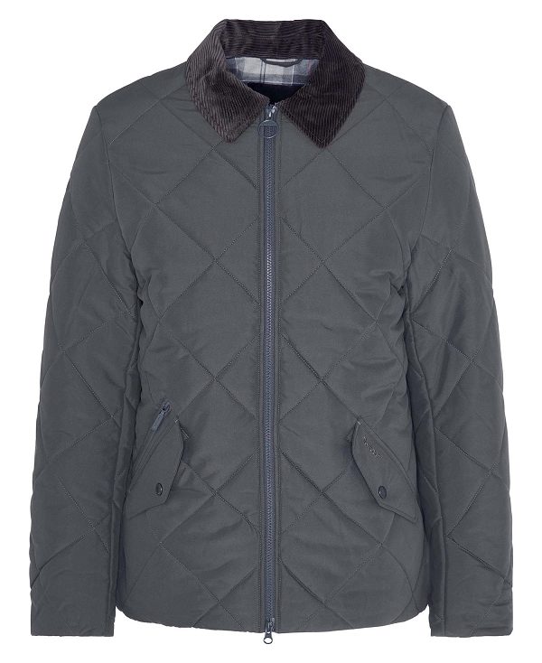 Barbour City Chelsea Quilted Jacket Dyb Grå | BABO87376