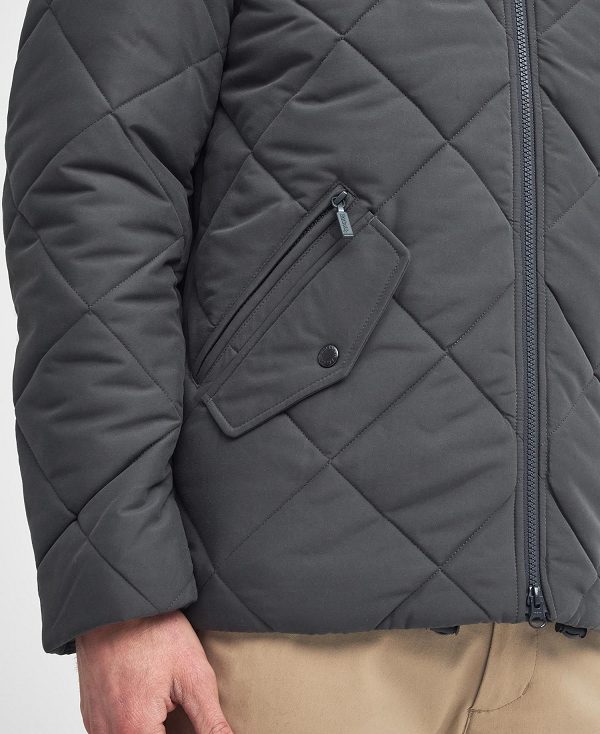 Barbour City Chelsea Quilted Jacket Dyb Grå | BABO87376