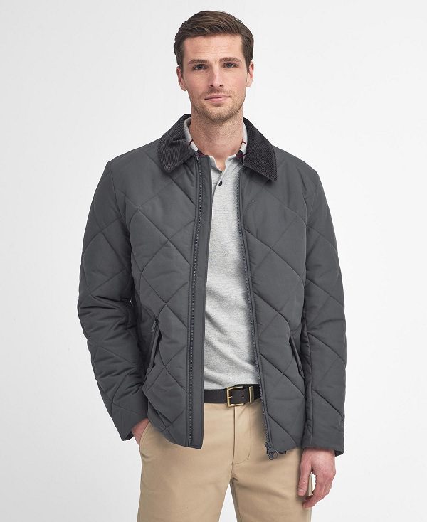 Barbour City Chelsea Quilted Jacket Dyb Grå | BABO87376