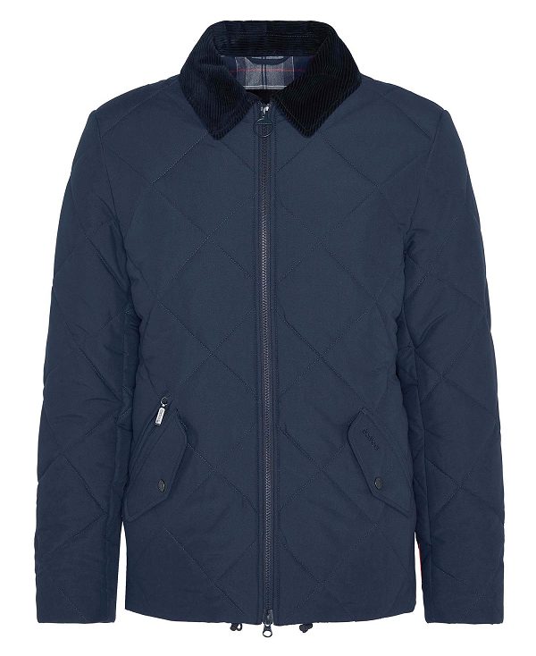 Barbour City Chelsea Quilted Jacket Mørkeblå | BABO87375