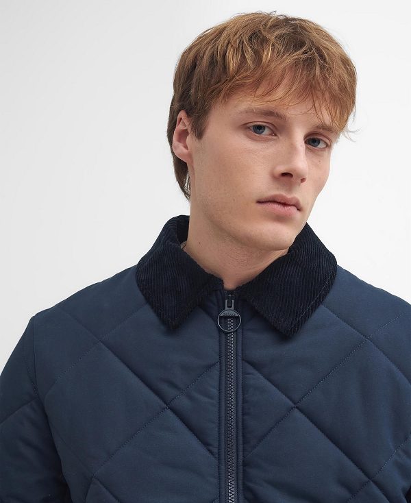 Barbour City Chelsea Quilted Jacket Mørkeblå | BABO87375