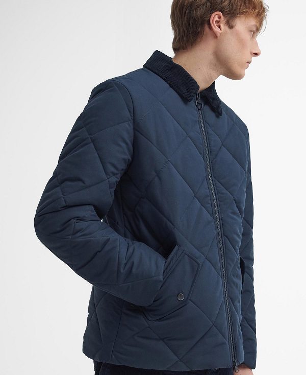 Barbour City Chelsea Quilted Jacket Mørkeblå | BABO87375