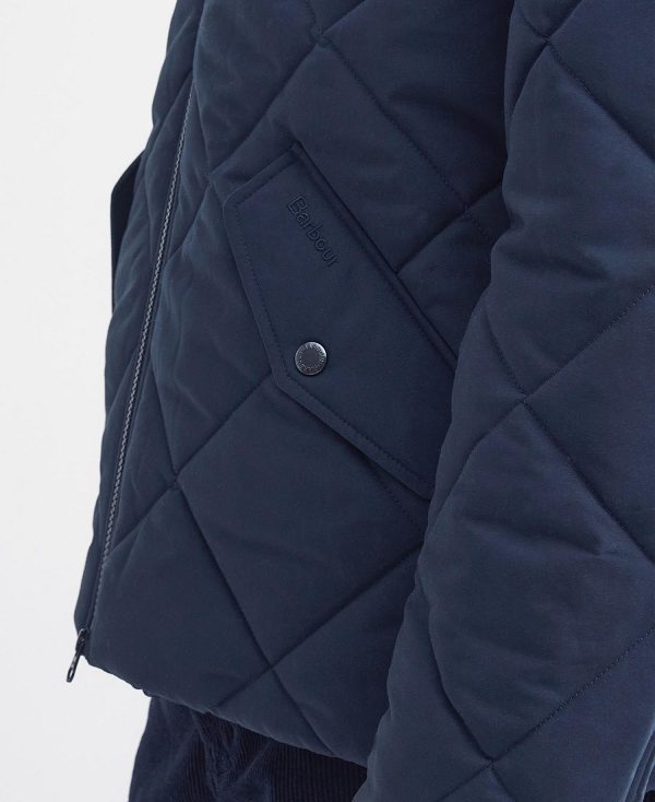 Barbour City Chelsea Quilted Jacket Mørkeblå | BABO87375