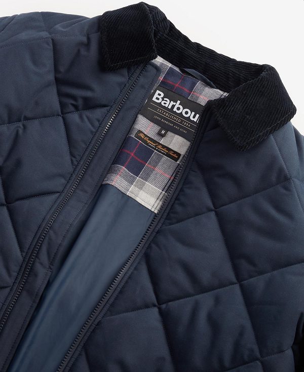 Barbour City Chelsea Quilted Jacket Mørkeblå | BABO87375