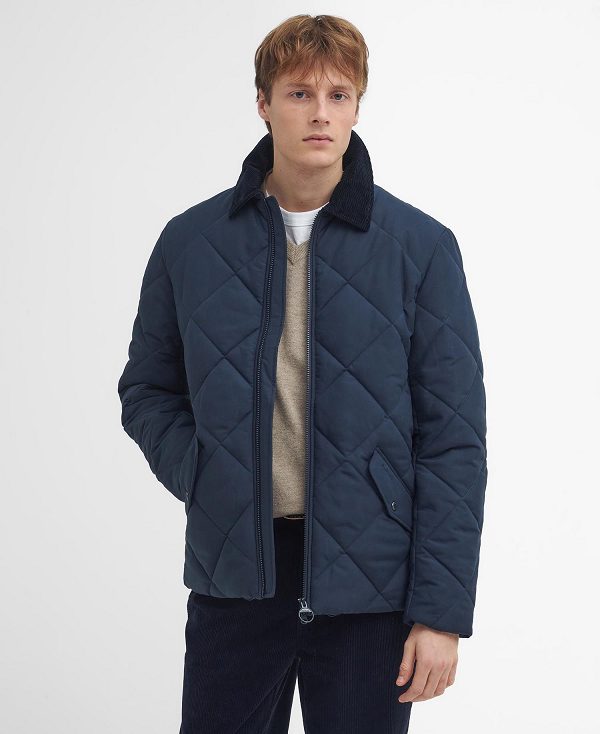 Barbour City Chelsea Quilted Jacket Mørkeblå | BABO87375