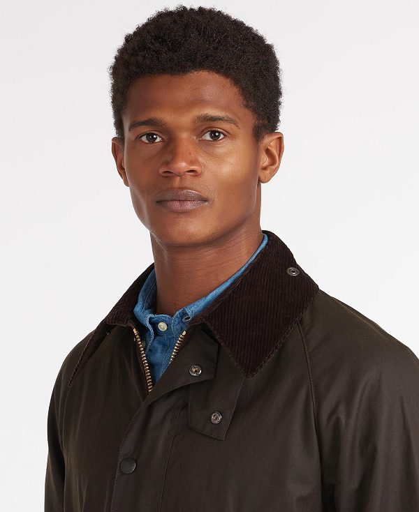 Barbour Classic Bedale® Waxed Jacket Olivengrøn | BABO87215