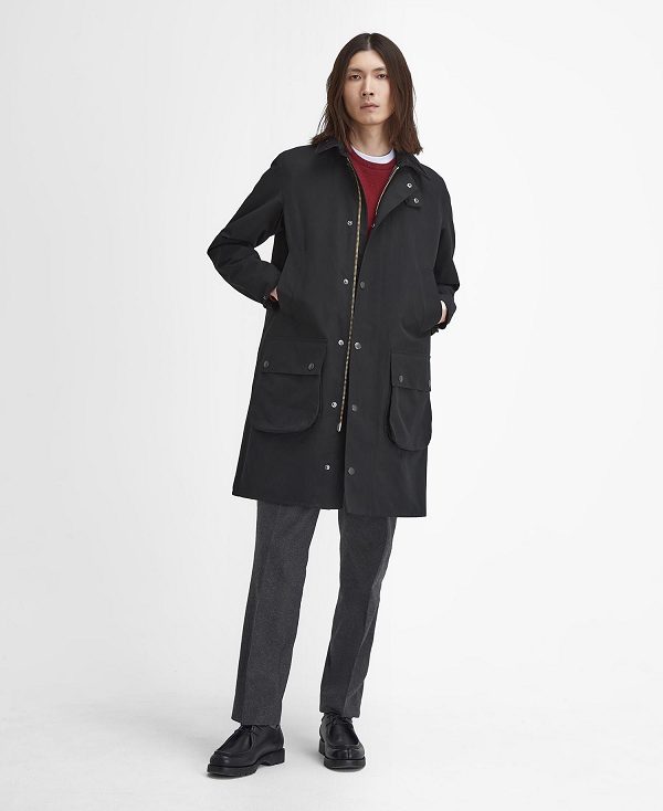 Barbour Classic Border Showerproof Jacket Sort | BABO87453