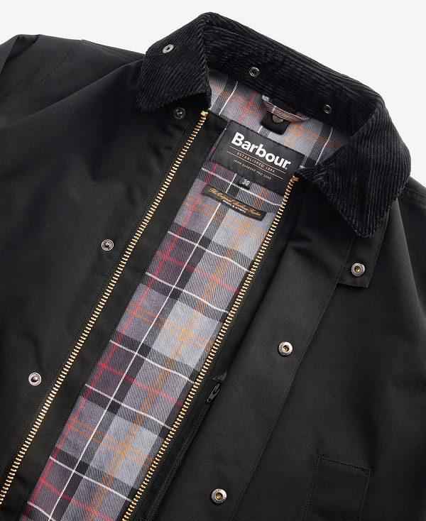 Barbour Classic Border Showerproof Jacket Sort | BABO87453