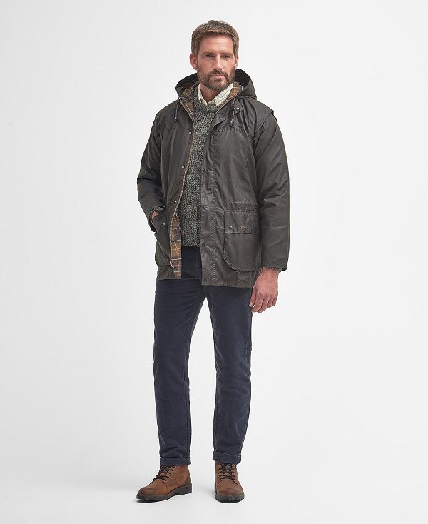 Barbour Classic Durham® Wax Jacket Olivengrøn | BABO87229