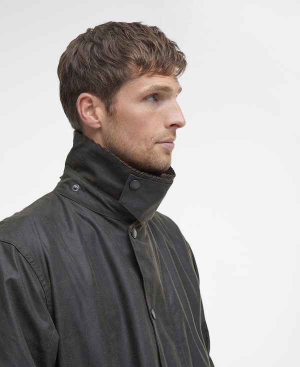 Barbour Classic Northumbria® Waxed Jacket Sort | BABO87203