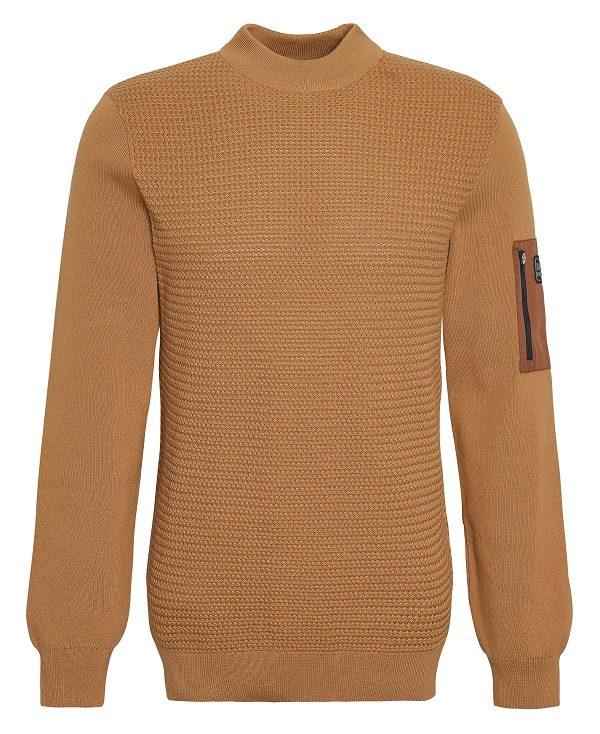 Barbour Clayton Crew-neck Jumper Brune | BABO88603