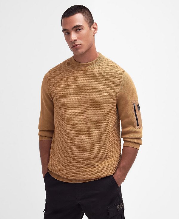 Barbour Clayton Crew-neck Jumper Brune | BABO88603