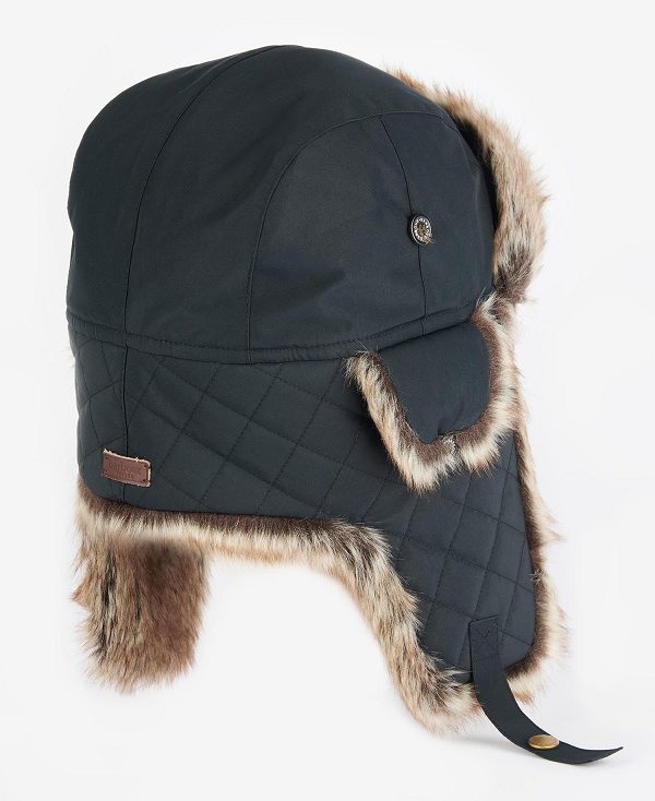 Barbour Cleadon Trapper Hat Mørkeolivengrøn | BABO89039