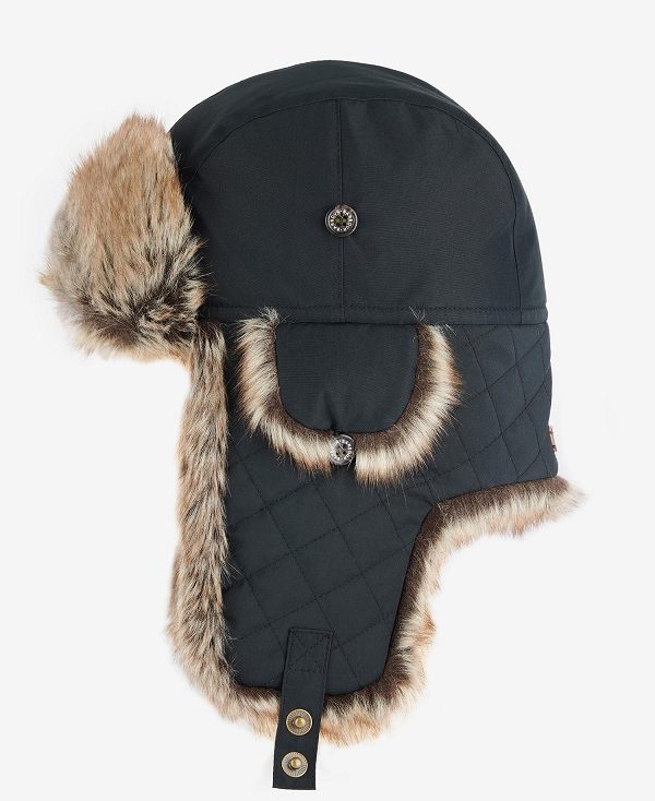 Barbour Cleadon Trapper Hat Mørkeolivengrøn | BABO89039