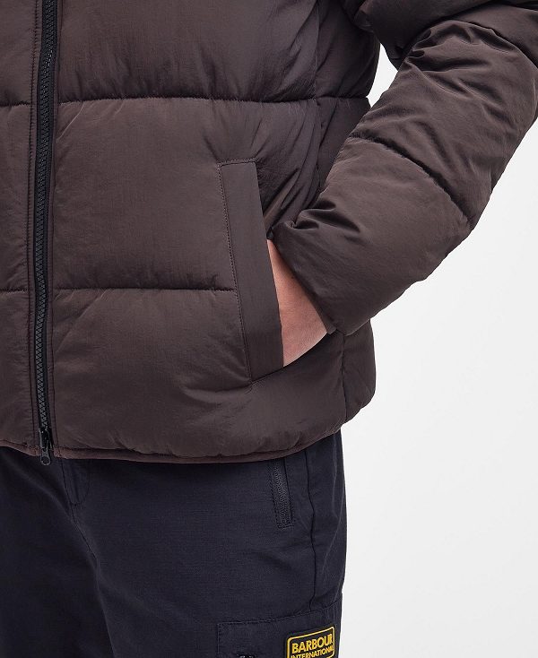 Barbour Cluny Quilted Jacket Chokolade | BABO87314