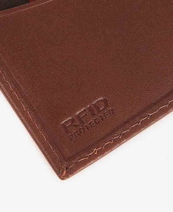 Barbour Colwell Leather Billfold Wallet Brune | BABO89168