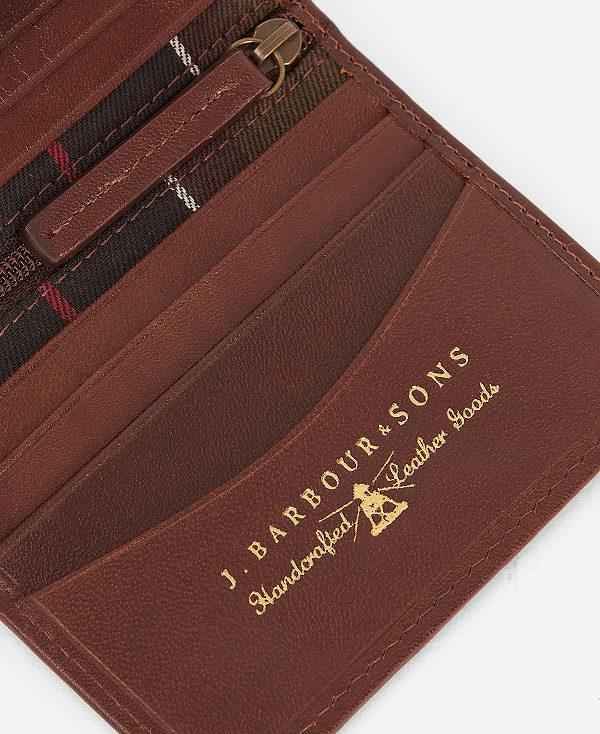 Barbour Colwell Small Billfold Brune | BABO89166