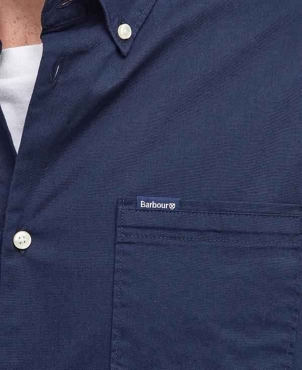 Barbour Comfort Stretch Long-sleeved Shirt Mørkeblå | BABO87756