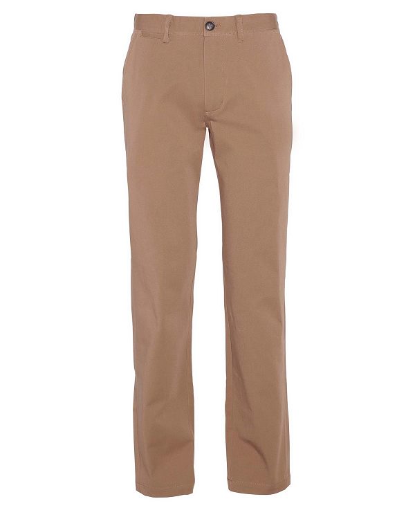 Barbour Comfort Stretch Tailored Trousers Beige | BABO88811