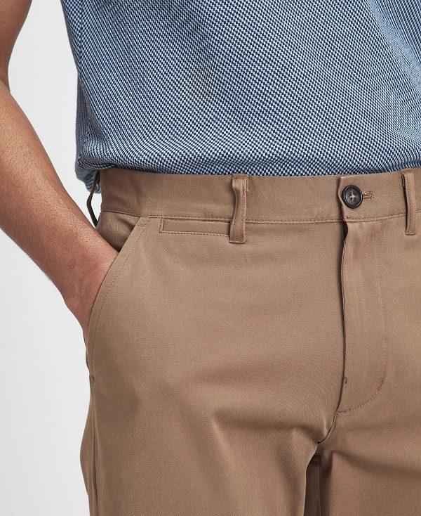 Barbour Comfort Stretch Tailored Trousers Beige | BABO88811