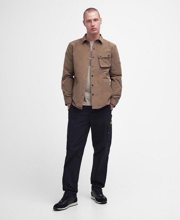 Barbour Control Overshirt Khaki | BABO87960