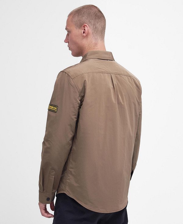 Barbour Control Overshirt Khaki | BABO87960