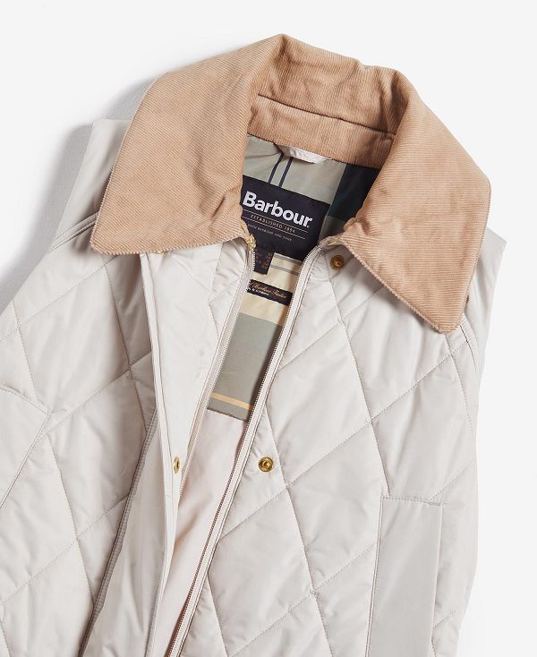 Barbour Cookston Longline Gilet Beige | BABO89472