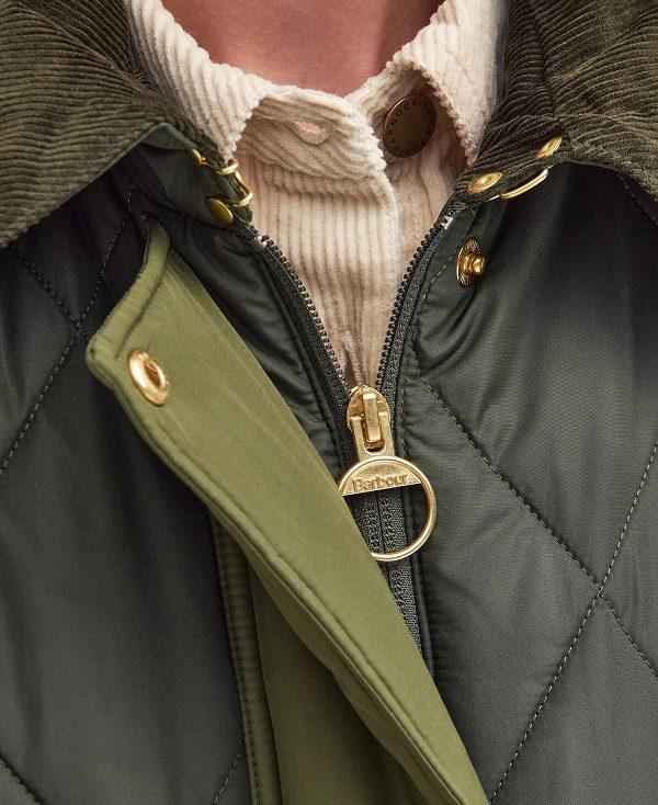 Barbour Cookston Longline Gilet Olivengrøn | BABO89470