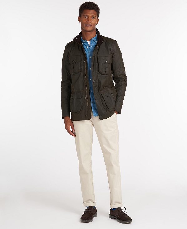 Barbour Corbridge Wax Jacket Olivengrøn | BABO87206