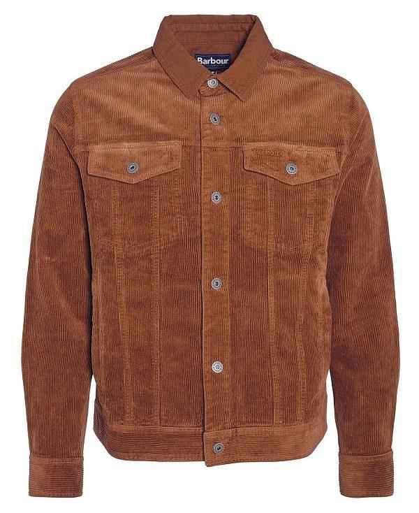 Barbour Cord Overshirt Brune | BABO88003