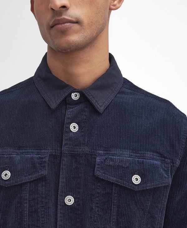 Barbour Cord Overshirt Mørkeblå | BABO87993