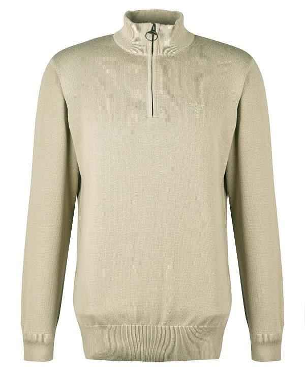 Barbour Cotton Half Zip Jumper Grå | BABO88503