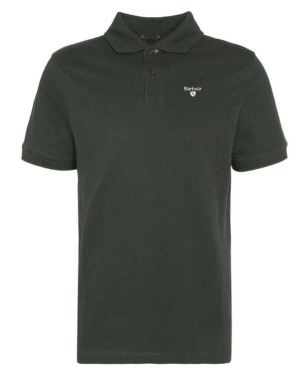 Barbour Cotton Polo Shirt Grøn | BABO88232