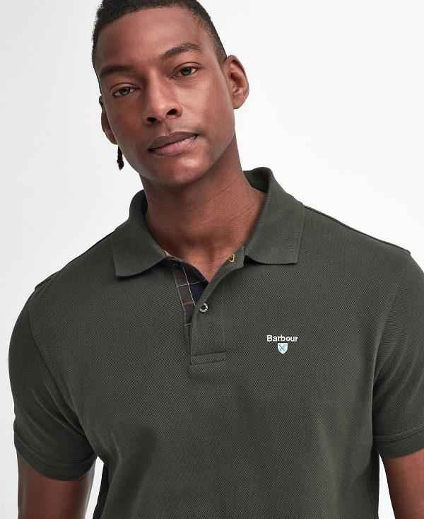 Barbour Cotton Polo Shirt Grøn | BABO88232