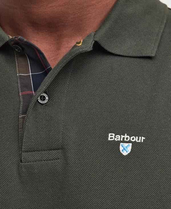 Barbour Cotton Polo Shirt Grøn | BABO88232