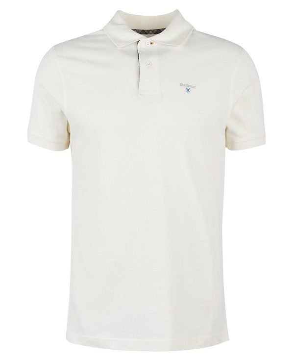 Barbour Cotton Polo Shirt Hvide | BABO88223