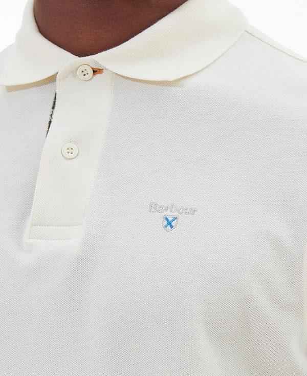 Barbour Cotton Polo Shirt Hvide | BABO88223