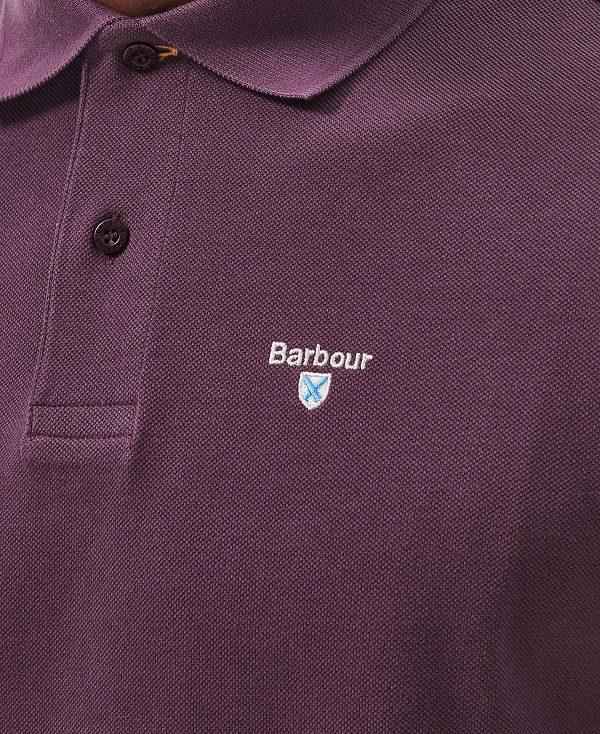 Barbour Cotton Polo Shirt Lilla | BABO88225