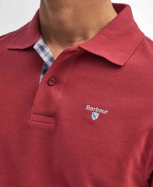 Barbour Cotton Polo Shirt Rød | BABO88229