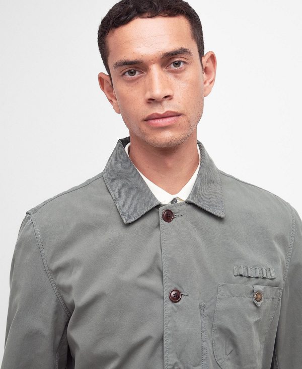 Barbour Cotton Salter Overshirt Grå | BABO87459